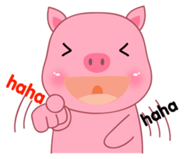 Son Pink Pig sticker(eng) sticker #15858985