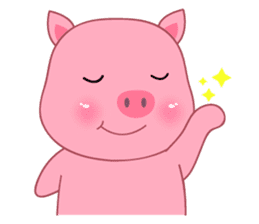 Son Pink Pig sticker(eng) sticker #15858986