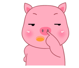 Son Pink Pig sticker(eng) sticker #15858988