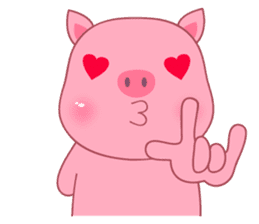 Son Pink Pig sticker(eng) sticker #15858992