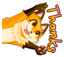 Fox on the left side! sticker #15859335