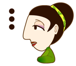 drink tea woman sticker #15859803