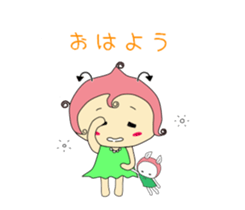 Small devil momotan and mi-tan sticker #15860331