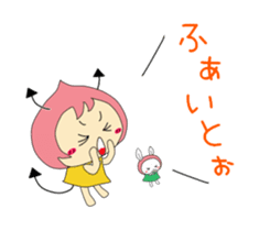 Small devil momotan and mi-tan sticker #15860334