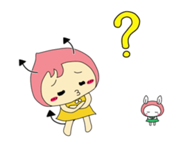 Small devil momotan and mi-tan sticker #15860335