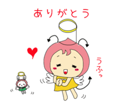 Small devil momotan and mi-tan sticker #15860340