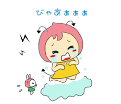 Small devil momotan and mi-tan sticker #15860343