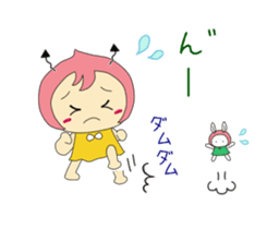 Small devil momotan and mi-tan sticker #15860344