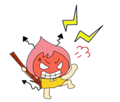 Small devil momotan and mi-tan sticker #15860345