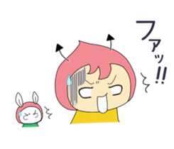 Small devil momotan and mi-tan sticker #15860348