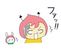 Small devil momotan and mi-tan sticker #15860348