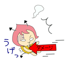 Small devil momotan and mi-tan sticker #15860349