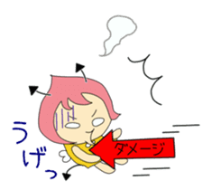 Small devil momotan and mi-tan sticker #15860349