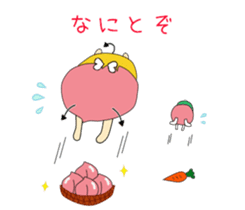 Small devil momotan and mi-tan sticker #15860351