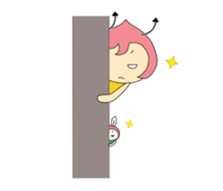 Small devil momotan and mi-tan sticker #15860355