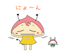 Small devil momotan and mi-tan sticker #15860358