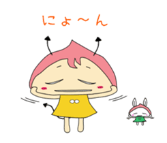 Small devil momotan and mi-tan sticker #15860358