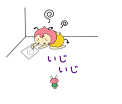 Small devil momotan and mi-tan sticker #15860362