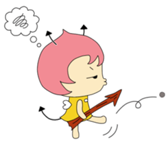 Small devil momotan and mi-tan sticker #15860363