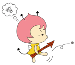 Small devil momotan and mi-tan sticker #15860363