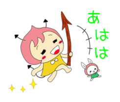 Small devil momotan and mi-tan sticker #15860364
