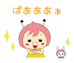 Small devil momotan and mi-tan sticker #15860367