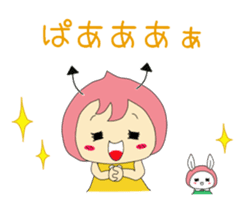 Small devil momotan and mi-tan sticker #15860367
