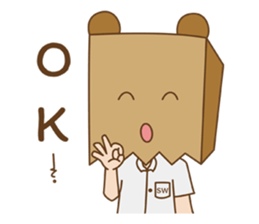 SW. Mr.PaperBag sticker #15860375