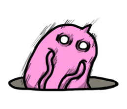 Creatures under the ground sticker #15860491