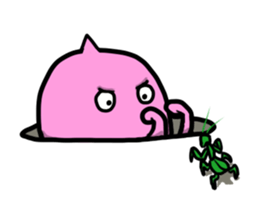 Creatures under the ground sticker #15860493