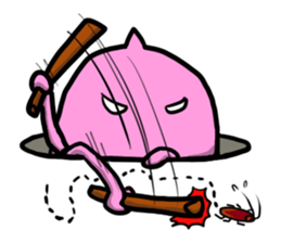 Creatures under the ground sticker #15860495