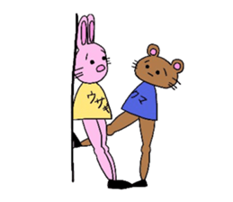 beautiful leg rabbit sticker #15860862