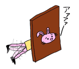 beautiful leg rabbit sticker #15860863