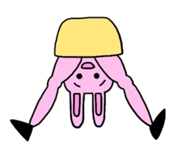 beautiful leg rabbit sticker #15860881