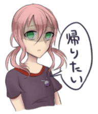 Game character and two gamers sticker #15860901