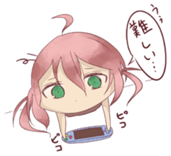 Game character and two gamers sticker #15860905