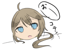 Game character and two gamers sticker #15860908