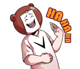 BigBear Blank Thoughts sticker #15861740