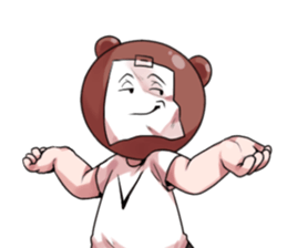 BigBear Blank Thoughts sticker #15861749