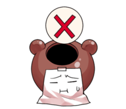 BigBear Blank Thoughts sticker #15861754