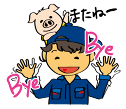 Mechanic "STETTA" and the piglet "S" sticker #15861785