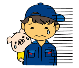 Mechanic "STETTA" and the piglet "S" sticker #15861805