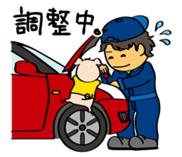 Mechanic "STETTA" and the piglet "S" sticker #15861807