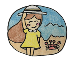 mohimohi girl sticker #15862294