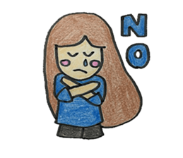 mohimohi girl sticker #15862307