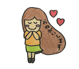 mohimohi girl sticker #15862308