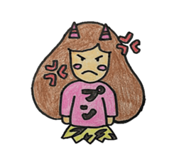 mohimohi girl sticker #15862317