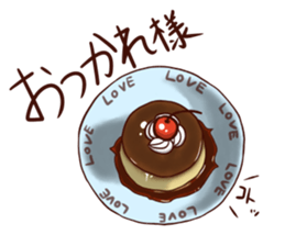 Greedy love pudding sticker #15862962