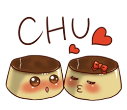 Greedy love pudding sticker #15862989