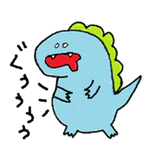 rakugaki-dinosaur sticker #15863294